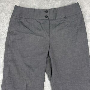 Jones New York Gray Signature Straight Leg Stretch Dress Pants Size 10P